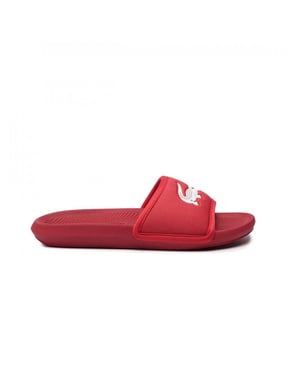 Lacoste Croco Slide 119 3 CMA Mens Red Sliders