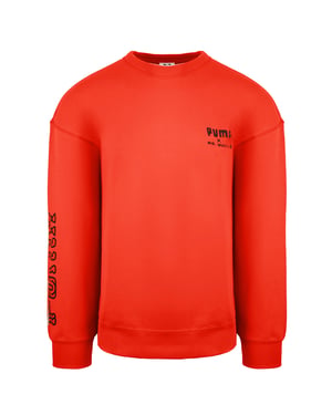 Puma x Mr Doodle Langarm Crew Neck Red Mens Grafik Sweatshirt 598682 20