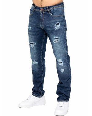Enzo | Herren Ripped Denim Jeans
