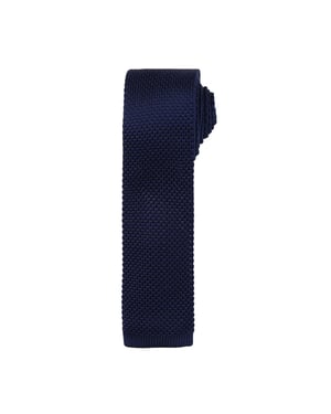 Premier Mens Slim Textured Knit Effect Krawatte (Marine)