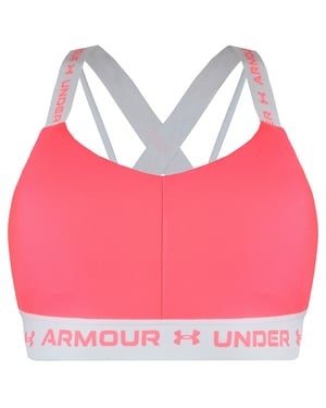 Under Armour Crossback Womens Pink Mid Sports BH