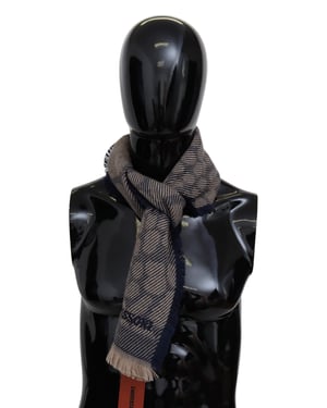 Echarpe unisexe Missoni en cachemire à motifs multicolores pour homme
