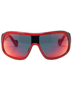 Moncler ML0048 68C 00 Dunkelblaue Sonnenbrille