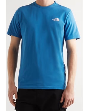 The North Face Mens SS einfache Kuppel T Shirt Bomber blau