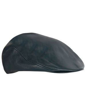 Peaky Blinders Newsboy-Flachhut aus Leder für Herren