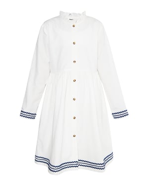 Dreimaster Kleid Mädchen (Kids) weiss