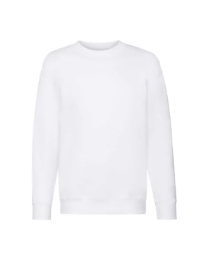 Fruit of the Loom - "Premium" Sweatshirt Überschnittene Schulter für Kinder (Weiß)