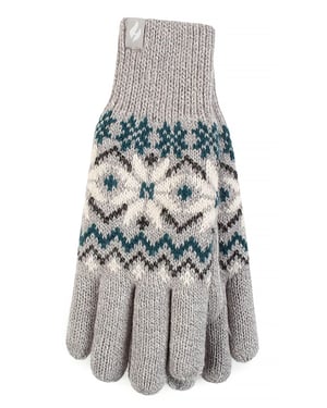 Heat Holders - Ladies Soft Thermal Gloves - Hellgrau