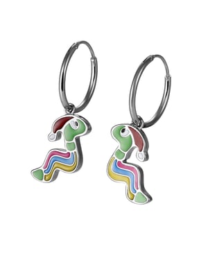 Orphelia 'Schlange' Tropfenohrringe aus 925er Sterlingsilber für Kinder - Silber ZO-7454