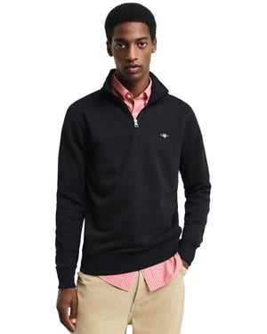 Gant | Herren gesticktes Schild halbe Zip Sweatshirt