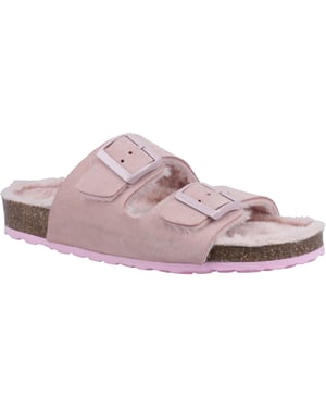 Hush Puppies Jessie Leder Damen Blush Pantoffeln