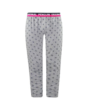 Original Penguin Aop Pete Mens Grey Lounge Pyjamas Bottoms