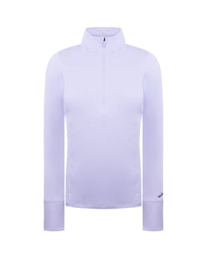 Brooks Dash 1/2 Zip Damen Lila Lauftop