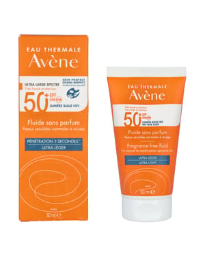 Avene High Protection Unscented Fluid SPF50+50 ml.