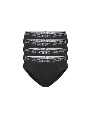 Kappa 4er Set Slip in Schwarz