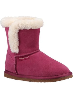 Hush Puppies Mädchen Ashlynn Wildleder Hausschuhe (Rose)