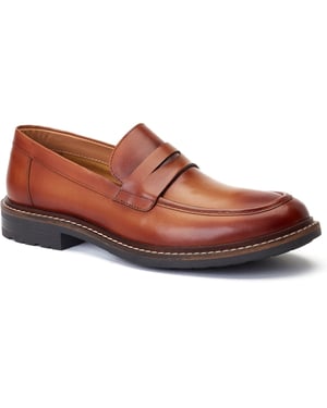 Base London Ivey Herren Mokassins aus gebranntem Tan-Leder