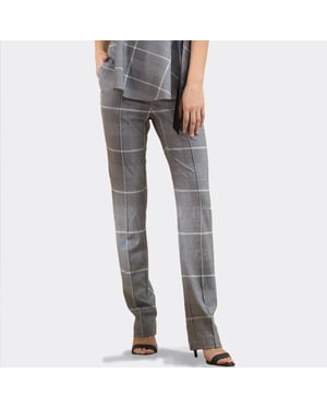 Zigarettenhose mit Schottenmuster