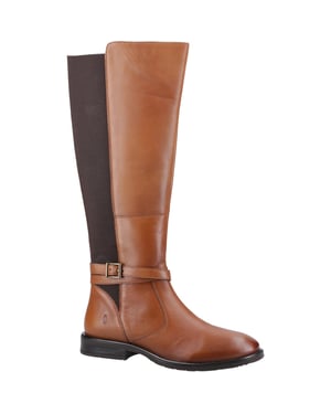 Hush Puppies Victoria Leder Damen Tan Stiefel