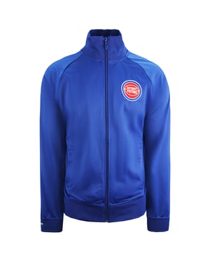Mitchell & Ness Detroit Pistons Herren Blue Track Jacke
