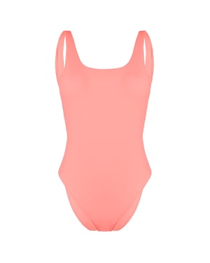 Gymshark Open Back Womens Pink Badeanzug offen