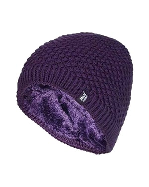 Wärmehalter - Ladies Knit Fleece gefüttert Warm Thermal Beanie Hat