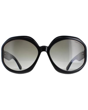 Tom Ford FT1011 01B Georgia Schwarze Sonnenbrille
