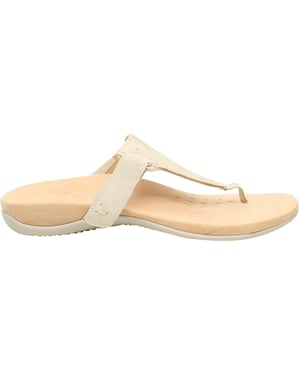 Vionic Rest Wanda Damen Beigefarbene Flip-Flops