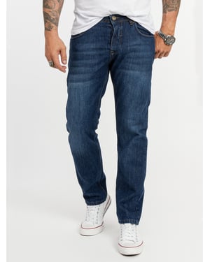 Rock Creek Jeans Straight Leg Blau
