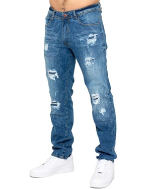 Enzo | Herren Ripped Denim Jeans