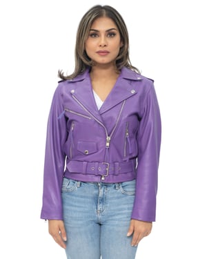 Damen-Bikerjacke aus Brando-Leder aus Rindsleder – Murcia