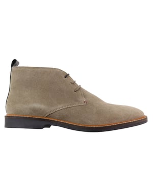 Herren-Chukka-Stiefel aus sandfarbenem Wildleder zum Schnüren