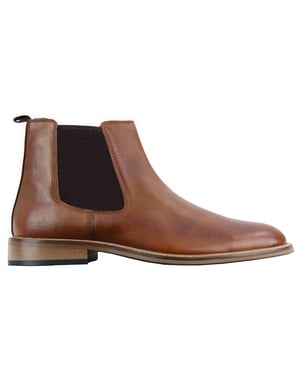 Vintage-Händlerstiefel aus braunem Leder für Herren