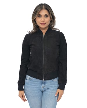 Damen MA-1 Wildleder Bomberjacke-Arnhem