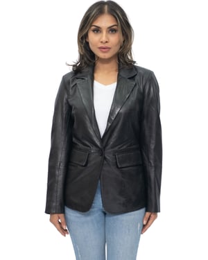 Damen-Blazerjacke aus weichem Leder-Apeldoorn