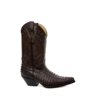 Braune Western-Cowboystiefel aus Leder von Grinders – Carolina