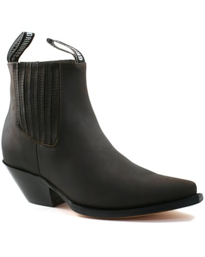 Braune Unisex-Western-Chelsea-Stiefel von Grinders – Mustang