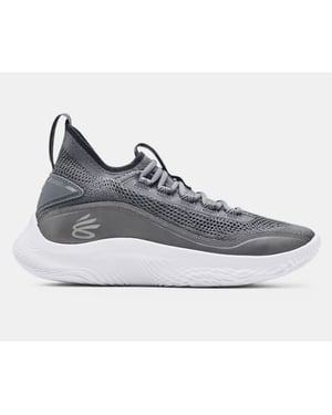 Under Armour Curry Flow 8 Shine Mens Grey Trainer