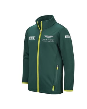 Aston Martin F1 Offizielle Team Kids Green Softshelljacke