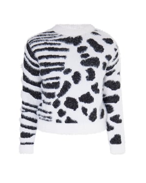 Mymo Strickpullover Mädchen (Kids) weiss