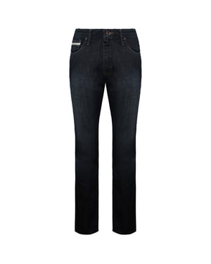 Vans von der Wand V66 Slim Low -Rise gerade Bein Dark Denim Mens Jeans VK4F8F4