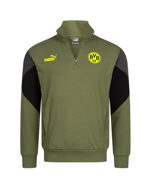 Puma BVB 09 Borussia Dortmund Mens Green Pullover