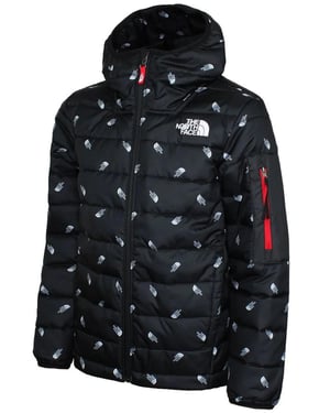 The North Face Junior Boys Wattierte Jacke II / TNF Black Tossed Logo Print