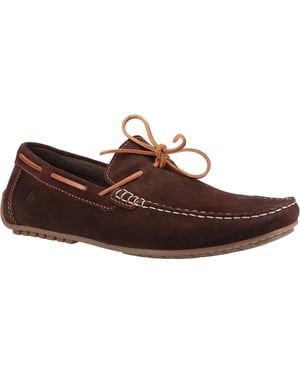 Hush Puppies Reuben Wildleder Herren Braun Bootsschuhe