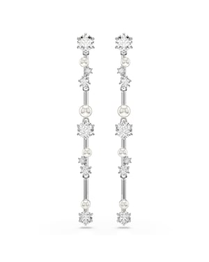 Swarovski 'Constella Bars' Damen Ohrringe aus Basismetall - Silber 5705614