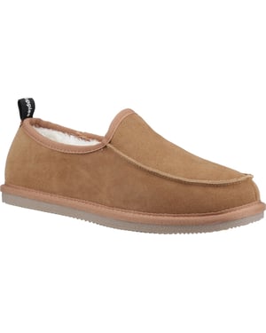 Hush Puppies Charles Wildleder Herren Pantoffeln Tan