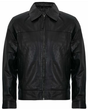 Klassische 70er-Jahre-Harrington-Lederjacke