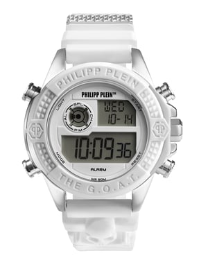 Philipp Plein The G.o.a.t. Weiß Unisex Armbanduhr PWFAA0121