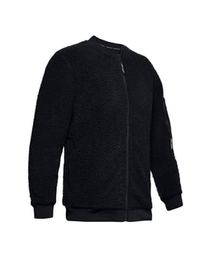 Under Armour Herren Überstunden Sherpa Bomber Jacket Black 1345604 001