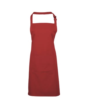 Premier Ladies/Womens Colours Bip Schürze mit Tasche (Rot)